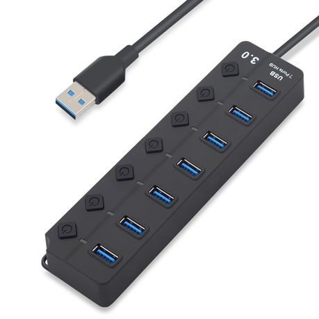 Tuff-Luv 7 Port USB 3.0 Hub – Black