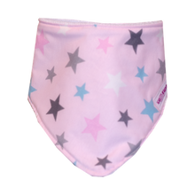 Load image into Gallery viewer, Bandana Bib Pink Stars
