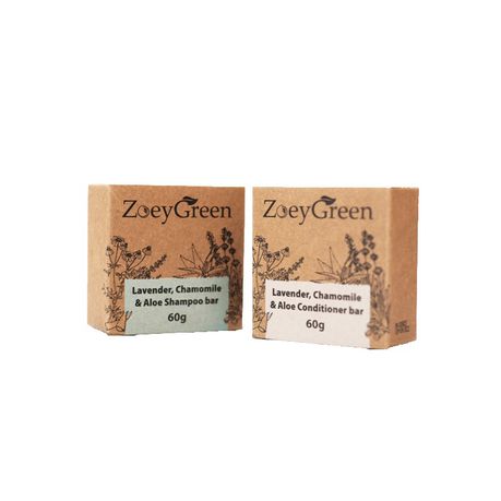 ZoeyGreen Chamomile, Lavender & Aloe Shampoo and Conditioner bars (2-pack) Buy Online in Zimbabwe thedailysale.shop