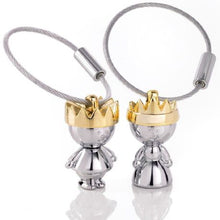 Load image into Gallery viewer, TROIKA Keyring PRINCE and PRINCESS – Silver and Gold Colours – Set of 2
