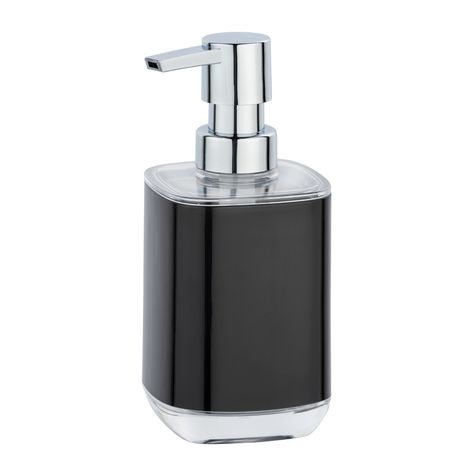 Wenko - Soap Dispenser - Mason - Black & Transparent