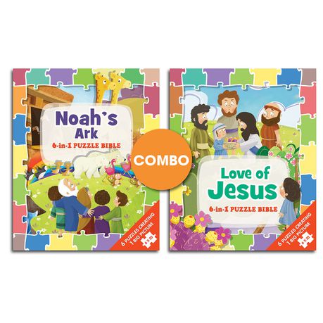 6 In 1 Puzzle Bible Noah's Ark And 6 In 1 Puzzle Bible Love Of Jesus Combo Buy Online in Zimbabwe thedailysale.shop