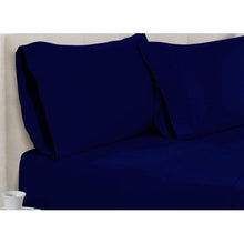 Load image into Gallery viewer, Wrinkle Resistant Double Sheet Set: Insignia Blue 4 Piece Bedding
