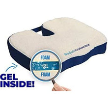 Load image into Gallery viewer, Memory Foam &amp; Gel Back Support Cushion with Added Air Freshner-DL125
