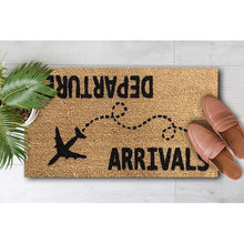 Load image into Gallery viewer, Arrival and Departures Welcome Natural Coir Doormat (70x40cm)
