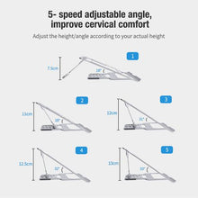 Load image into Gallery viewer, Nillkin FlexDesk Adjustable Laptop Cooling Stand - 5 Angles - Silver
