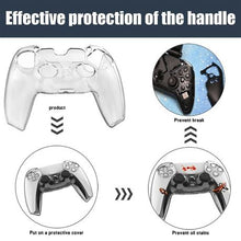 Load image into Gallery viewer, ASO 2 Pack PS5 Controller Skin Protector Grip Cover Case - Clear
