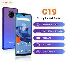 Load image into Gallery viewer, Oukitel C19 4G Smartphone 6.49 4000mAh Dual-SIM Triple Camera - Black
