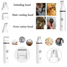 Load image into Gallery viewer, Rechargeable Cordless 3-In-1 Pet Grooming Clipper Nail Grinder Trimmer Kit
