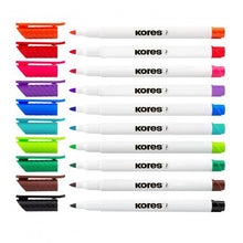 Load image into Gallery viewer, Kores Whiteboard Fine K-Marker Set of 10 Mixed Colours
