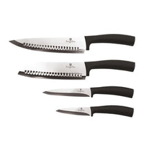 Load image into Gallery viewer, Berlinger Haus 4-Piece Stainless Steel Knife Set - Black
