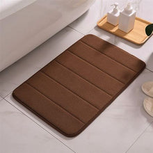 Load image into Gallery viewer, Luxury Memory Foam Bathroom Bath Mat Quick Dry Non Slip Brown Large
