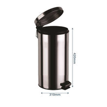 Load image into Gallery viewer, SDS Stainless Steel 20L Round Pedal Wastebin
