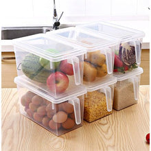 Load image into Gallery viewer, Maisonware Transparent PP Food Storage Boxes - Set of 4
