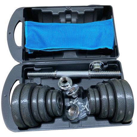 Dumbell Set 30kg with Cooling Towel Buy Online in Zimbabwe thedailysale.shop