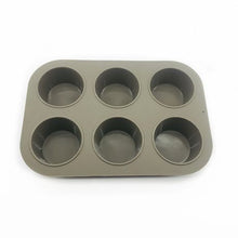 Load image into Gallery viewer, Silicone Cake Baking Mould Round Muffin Cupcake x6 Tarts Fondant
