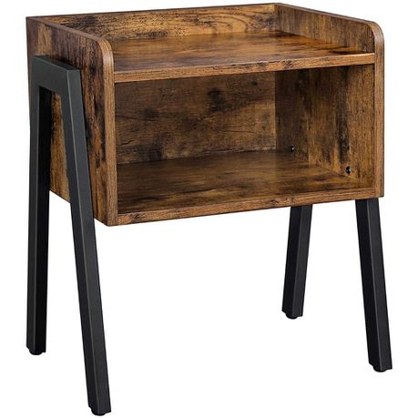 Bragg Rio Rustic Bedside Table, Brown