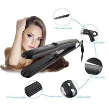 Load image into Gallery viewer, Steam Hair Straightener Flat Iron
