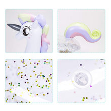 Load image into Gallery viewer, Giant Glitter Unicorn Inflatable Pool Ring Float - 120cm
