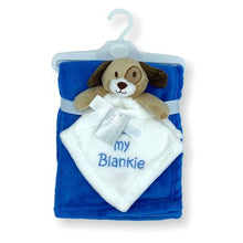 Load image into Gallery viewer, Baby Dudu Blanket - Royal Blue Dog
