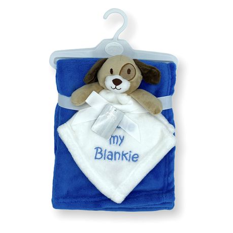 Baby Dudu Blanket - Royal Blue Dog