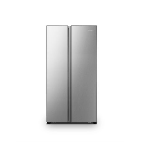 Hisense 516L Frost Free Side by Side Fridge-Inox Buy Online in Zimbabwe thedailysale.shop