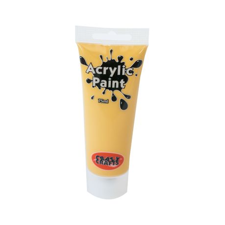 Crazy Crafts Acrylic Paint - Golden Yellow