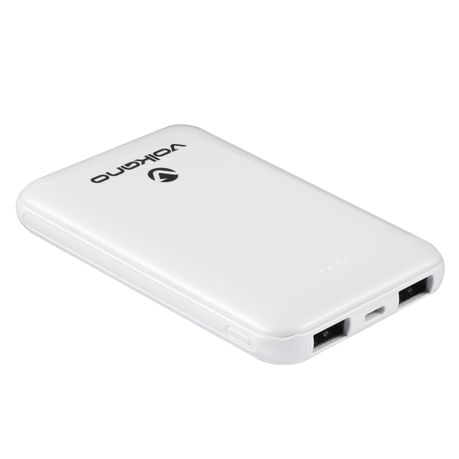 Volkano 5000mAh Power Bank - Nano Series - White Buy Online in Zimbabwe thedailysale.shop