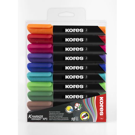 Kores Permanent set of 10 mixed colours Buy Online in Zimbabwe thedailysale.shop