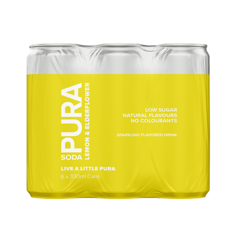 PURA Soda Lemon & Elderflower 6 x 300ml Buy Online in Zimbabwe thedailysale.shop