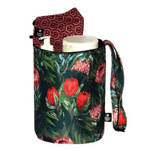 Load image into Gallery viewer, Pretty African Protea Car Bin / Organizer Bag by Bobby Yarn
