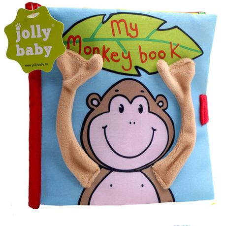 Jollybaby Soft Educational Cloth Book - My Monkey book Buy Online in Zimbabwe thedailysale.shop