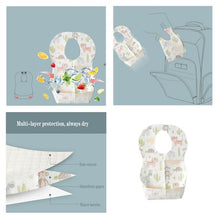 Load image into Gallery viewer, Baby Disposable Bibs Pack of 20 Fruit
