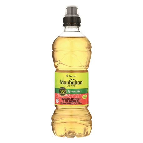 Manhattan Green Ice Tea Ruby Grapefruit & Strawberry 6x500ml Buy Online in Zimbabwe thedailysale.shop