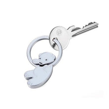 Load image into Gallery viewer, TROIKA Keyring POLAR BEAR BABY for The National Geographic Society
