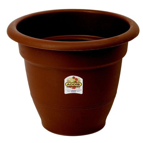 Addis - 26cm Venus Plant Pot - Chocolate Brown