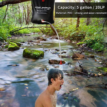 Load image into Gallery viewer, 20L Black Solar Shower Portable
