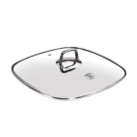 Berlinger Haus 28cm x 28cm Universal Square Glass Lid for Grill Pans Buy Online in Zimbabwe thedailysale.shop