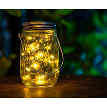 Load image into Gallery viewer, Solar Light Jar With Inner Copper Wire Fairy Lights
