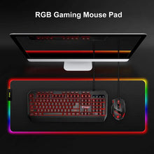 Load image into Gallery viewer, Andowl RGB Colourful Gaming Mouse Pad - Extra Large - Black
