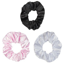 Load image into Gallery viewer, LED Silk Satin Scrunchies - Pack of 3(Black/White/Pink)
