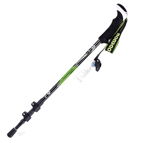 KODENOR Carbon Fibre Trekking Pole - Black and Green