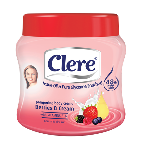 Clere Body Crème - Berries and Crème 300ml Buy Online in Zimbabwe thedailysale.shop