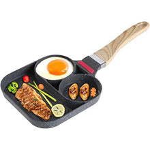 Load image into Gallery viewer, DH - Nonstick Egg Frying Grill Pan Burgers and Bacon Suitable for Gas Stove
