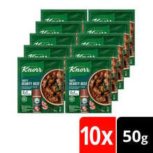 Load image into Gallery viewer, Knorr Tasty Hearty Beef with Robertsons Steak &amp; Chops Spice Soup 10x50g
