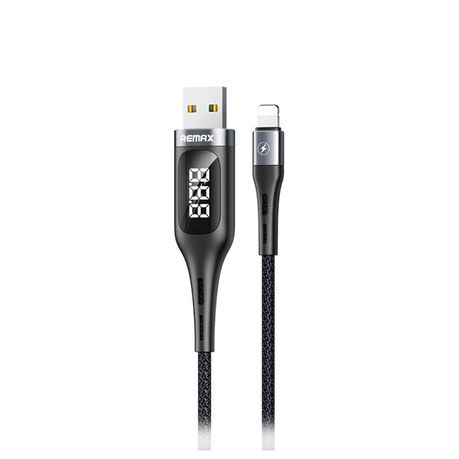 Remax RC-096i  Intelligent Digital Data Cable -  Lightening  Black Buy Online in Zimbabwe thedailysale.shop