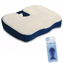 Load image into Gallery viewer, Memory Foam &amp; Gel Back Support Cushion with Added Air Freshner-DL125
