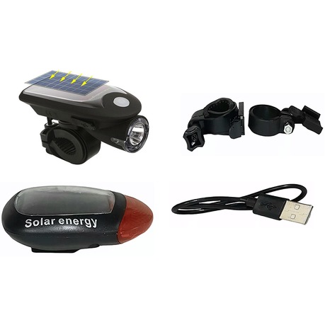 Solar Bicycle Light USB Buy Online in Zimbabwe thedailysale.shop