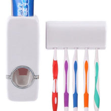 Load image into Gallery viewer, Automatic Toothpaste Dispenser &amp; Toothbrush Holder
