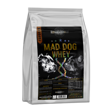 The Rogue Legion Mad Dog Whey Protein 1kg - Top Deck